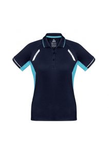 Cyan and Navy Renegade Polo